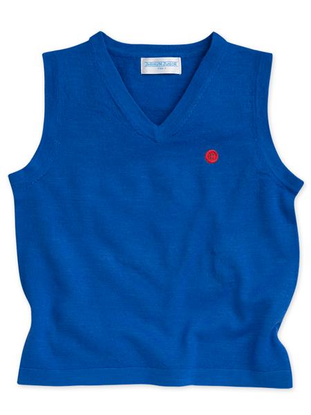 Blue Merino Vest